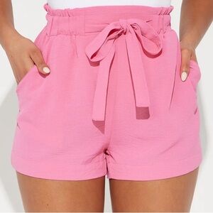 FASHION NOVA Keep It Flowin Pink Short